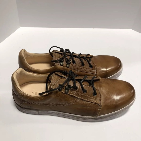Bed Stu Men’s Land, Brown Leather Lace-Up Sneakers, Size 11 M